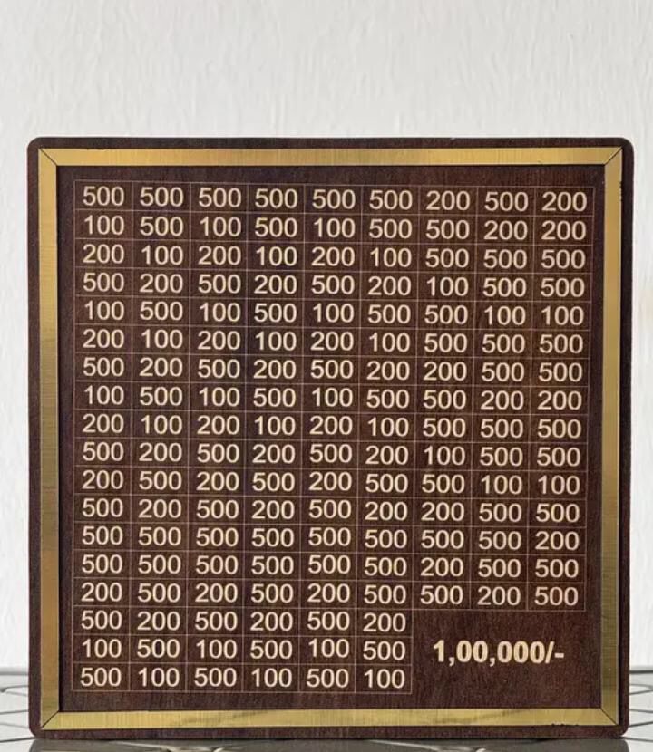 MONEY BANK COLLECT 100000 INR